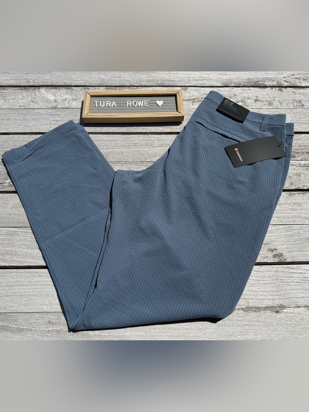 Lululemon ABC Classic-Fit Trouser 32L Textured Steel Blue 35x32 NWT